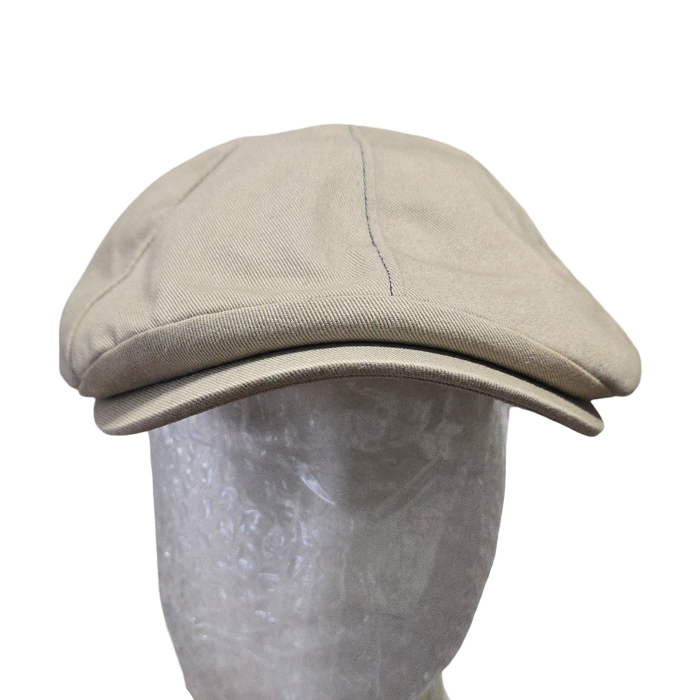 Tommy Bahama Beige Flat Cap for Men - Classic Cotton Newsboy Style